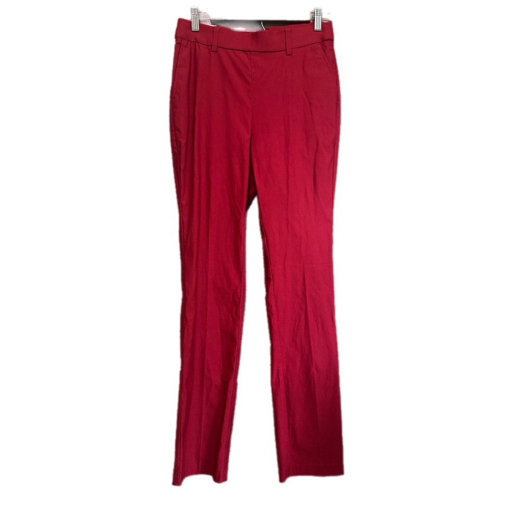 Rafaella Dress Pants Womens 4 Rio Red New‎ Straight Leg Stretch RSBFD063